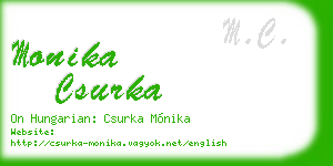 monika csurka business card